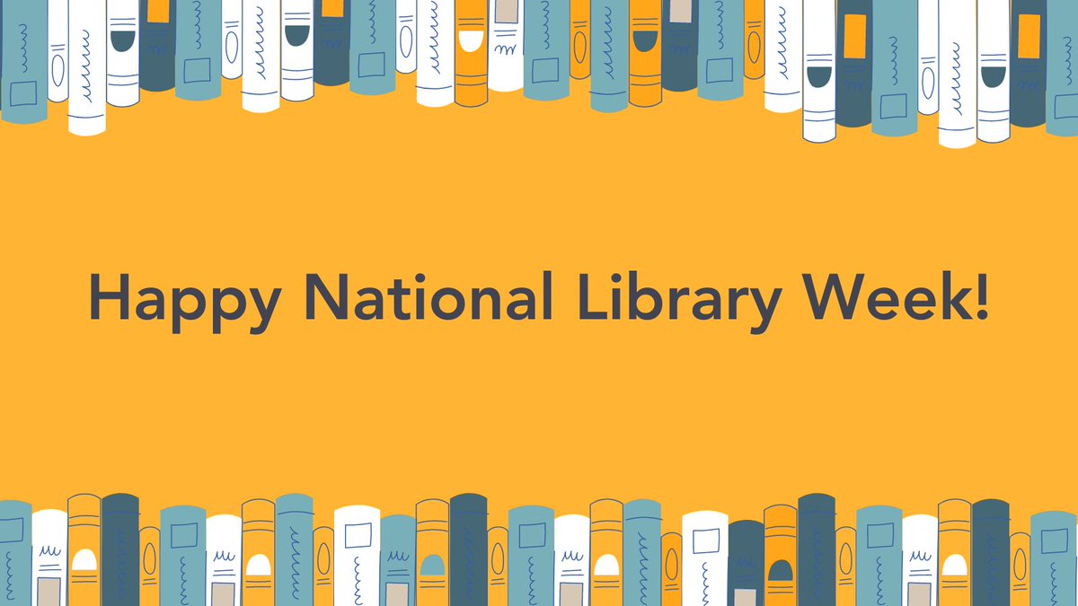 Happy National Library Week! How is your library celebrating?

#NationalLibraryWeek #ReadySetLibrary