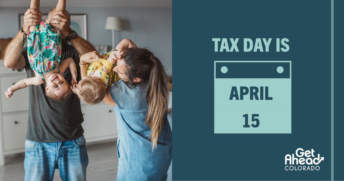 File your taxes before April 15, 2024, to get your Child Tax Credit, Earned Income Tax Credit, and/or other tax credit payments you may be eligible to receive. Visit GetAheadColorado.org or haciaadelantecolorado.org to get started.