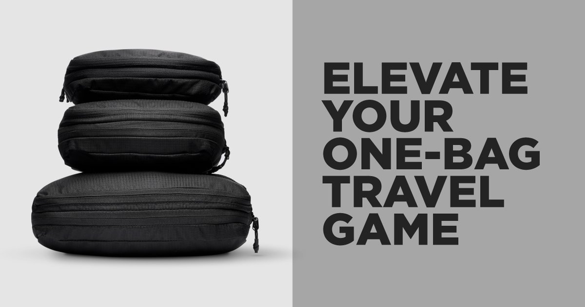 🛫 Elevate your one-bag travel game & maximize space with our space-saving solutions. Stay organized & make your journey smoother by safely securing your essentials for every adventure. #lifeonthemove Shop now: bit.ly/3J7j8bj