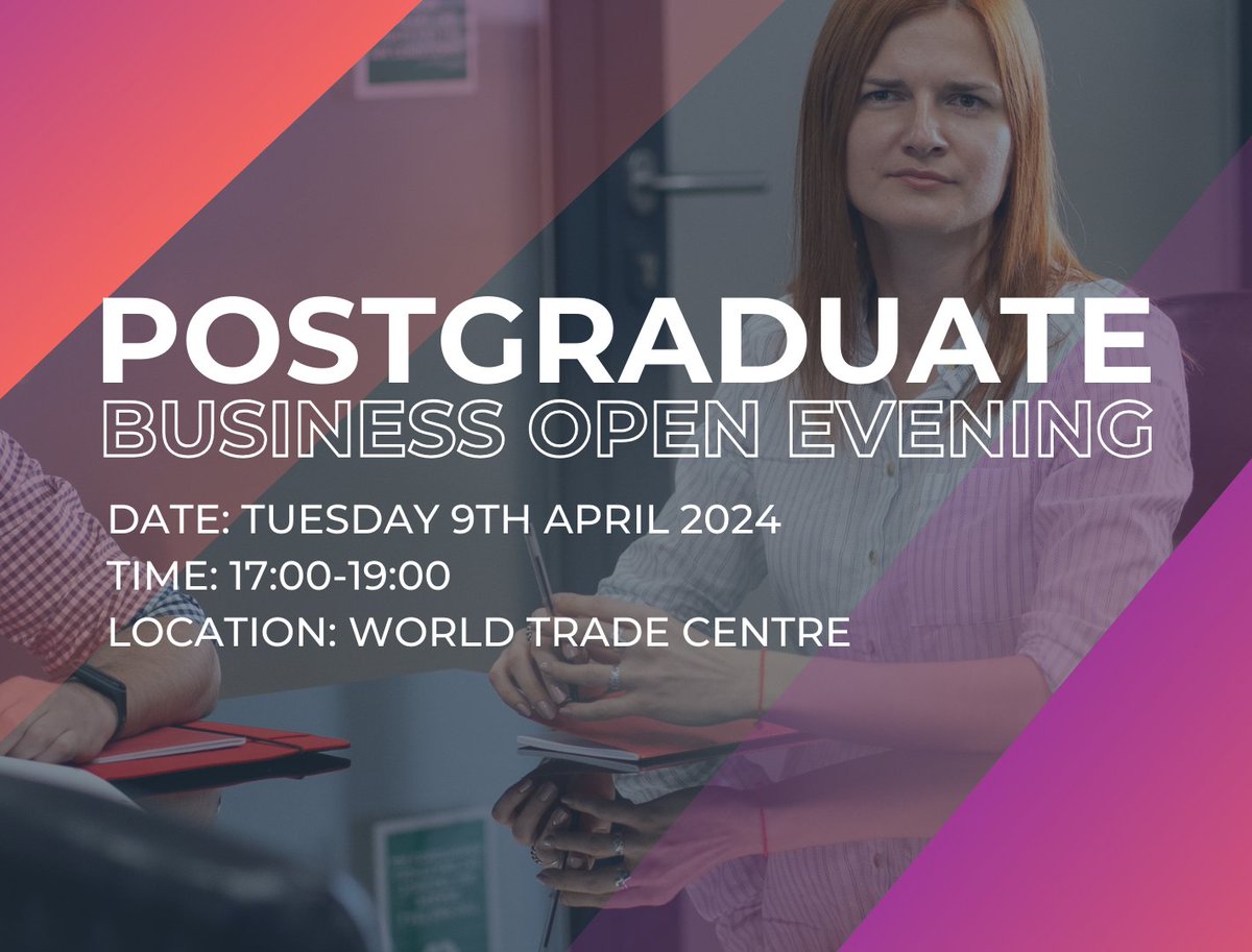 📣 Reminder - Join us tomorrow for our Postgraduate Business Open Evening! Save the Date: 📅 Tuesday 9th April 2024 🕕 17:00-19:00pm 📍 World Trade Centre Register your interest here: unigib.edu.gi/events/postgra… #UniversityofGibraltar #OpenEvening #Business