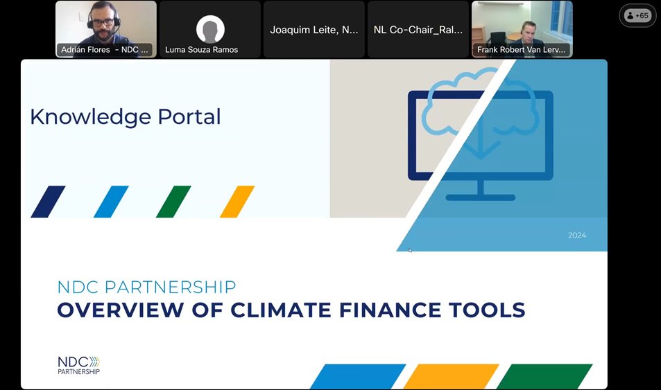 ndcpartnership's tweet photo. The NDC Partnership Support Unit presented climate finance modules from our #KnowledgePortal to the Coalition of Finance Ministries for Climate Action. https://t.co/38JskszlLH