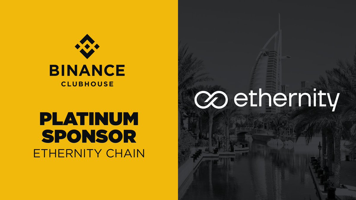 A huge shoutout to our amazing sponsors for making the #BinanceClubhouse possible! We're thrilled to have Ethernity Chain (@EthernityChain) on board as a sponsor of the Clubhouse. Their support helps us create a vibrant space for the crypto community.