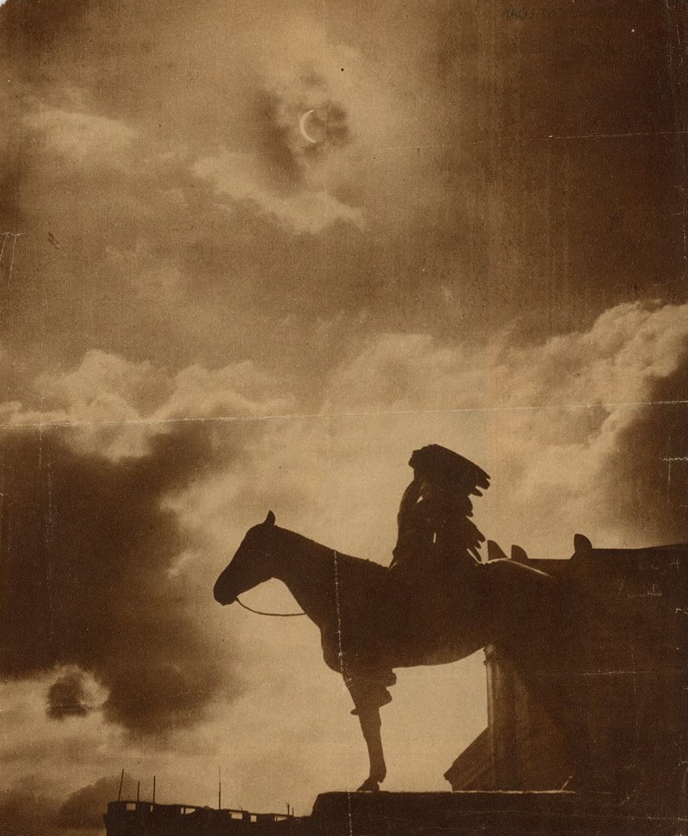 Dallin_Museum's tweet photo. On August 31, 1932, the @bostonherald's Herbert Stier captured this stunning image of Dallin's Appeal to the Great Spirit during a solar eclipse. For Indigenous people, these events can be sacred and even solemn. Learn more https://t.co/QtO9QmIjqW https://t.co/cdFZe4JDr8