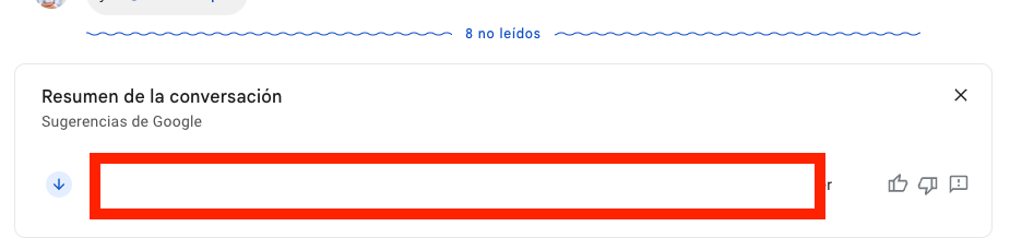 marcosseculi's tweet photo. Acabo de entrar al chat de Google y, junto con todos los mensajes por leer, aparece un mensaje con el resumen de la conversación no leída.
Google, una vez más por delante de todo.

Gracias IA, ahora sí. https://t.co/6LFnFsg3KU