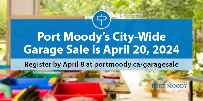 Good morning - today is the last day to register for the City-Wide Garage Sale happening April 20, 2024. Sign up today! Details here: calendar.portmoody.ca/default/Detail… #portmoody