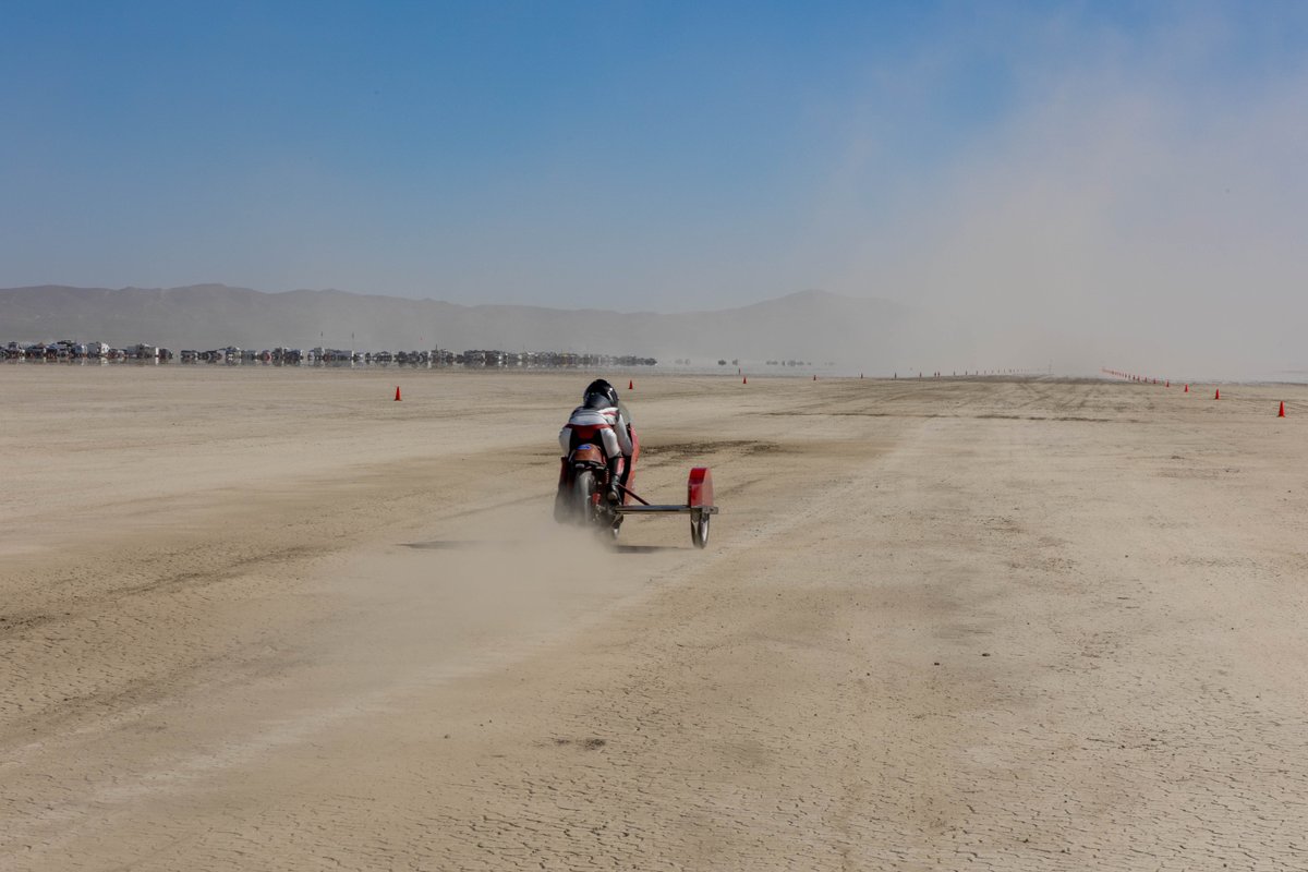 Anteater Engineer Amy Dunford ’14 and her Red Baron hold the record (126mph) for fastest 350-cc pushrod motorcycle in the world. 🏎️ She is one of the few women to engineer and race a supercharged motorcycle. 🤘 tinyurl.com/uciamyd #UCIEngineering