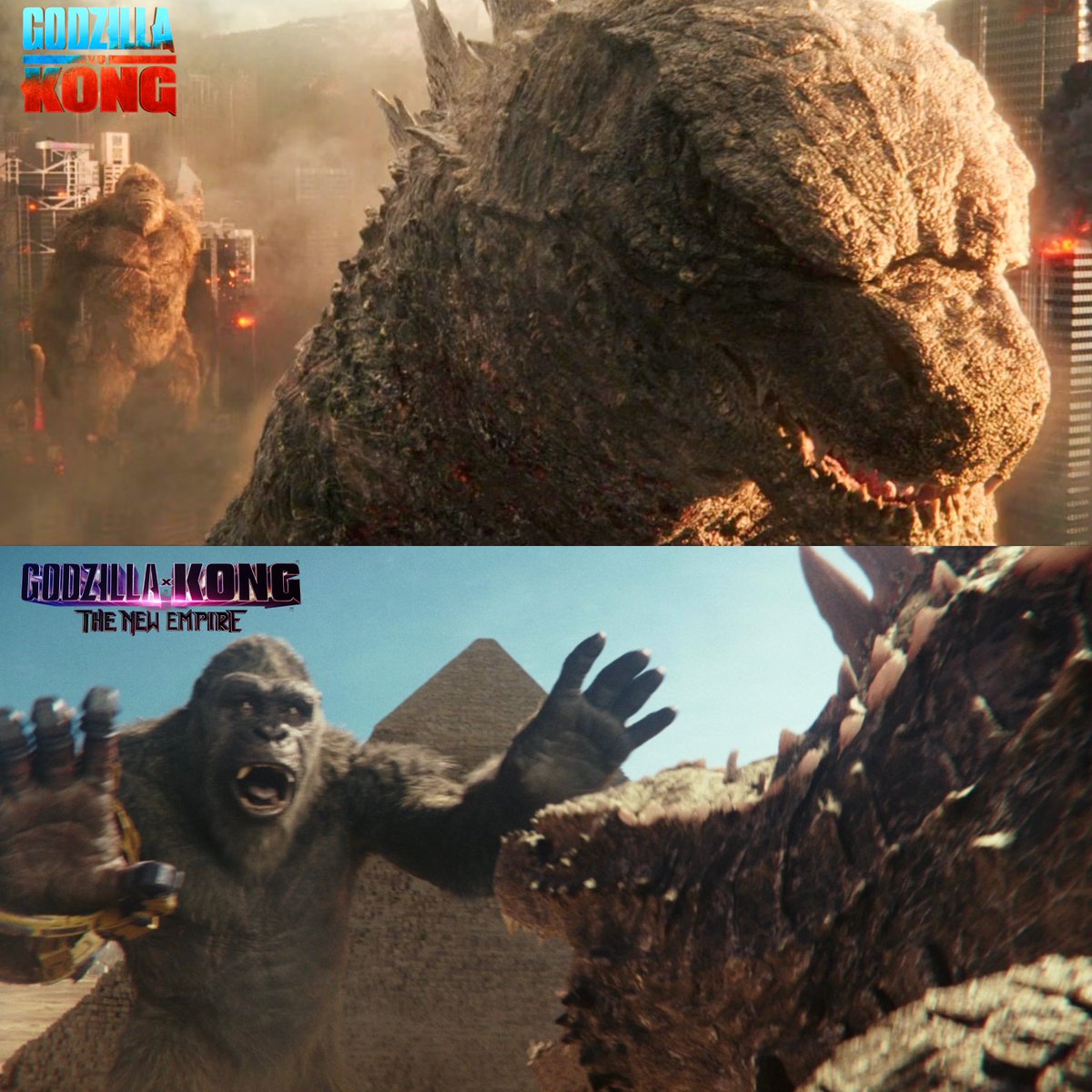 How it ended
Vs
How it started 😂

Awkward reunion…

#GodzillavsKong 
#GodzillaXKong