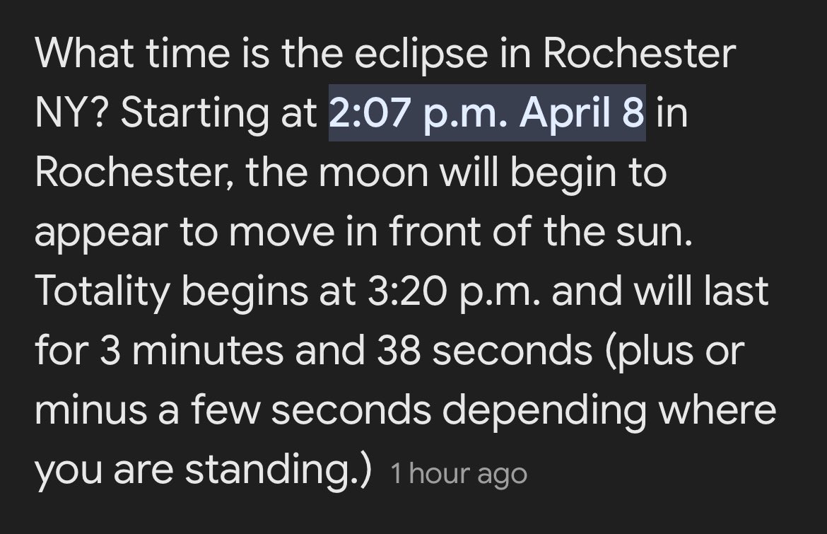 FYI:
#rochesterny
#SolarEclipse2024