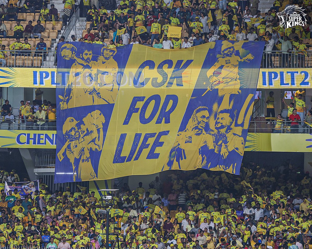 CricCrazyJohns's tweet photo. Football club kind of vibe in Chepauk 🦁🔥 https://t.co/zPhFNqJSmT
