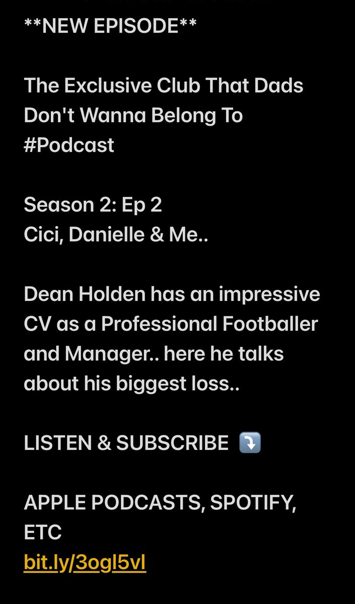 Season 2 Episode 2 Thanks to @deanholdenuk For his honesty and transparency talking about his beautiful Daughter “CICI” #Grief #Dad #loss #daughter @louddanielle @TalkTV open.spotify.com/episode/6OUNRZ…