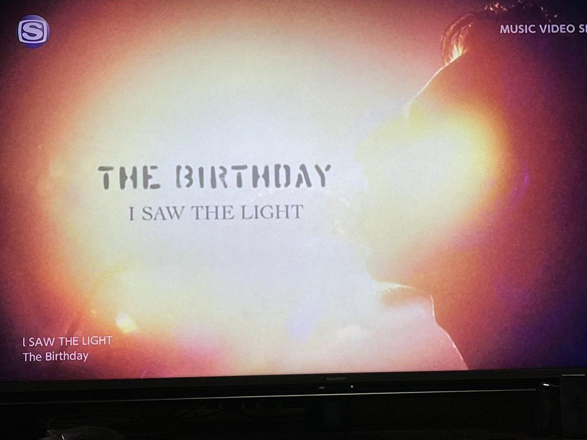 テレビの大画面でのこれは、、、😭 #TheBirthday #isawthelight