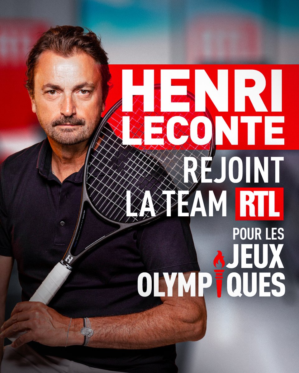 #JOParis2024 - Cet été, #HenriLeconte rejoindra la Team #RTL pour commenter les jeux olympiques de Paris 2024 ! 🎙📻🏟️