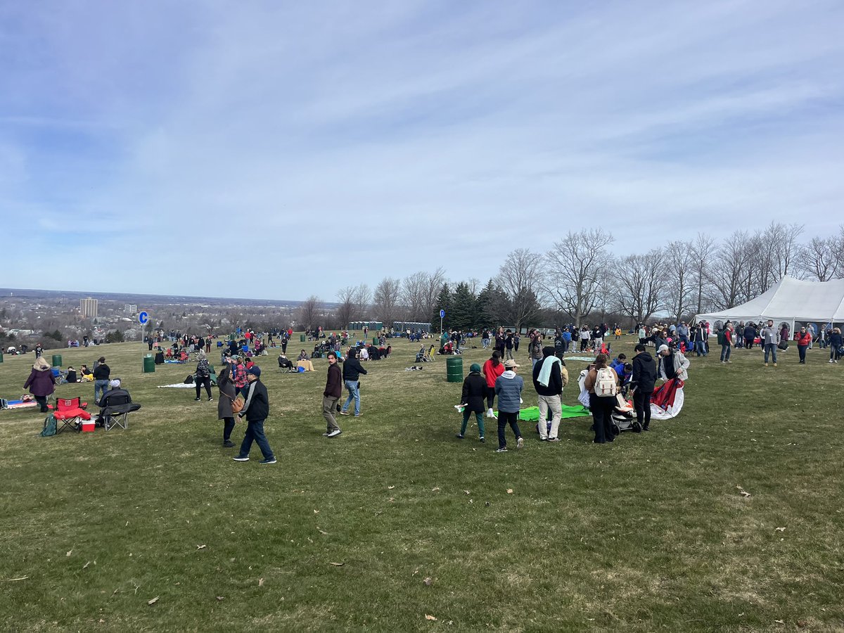 The crowds are starting to form at Watertown’s Thompson Park for #SolarEclipse2024 I’ll have #LIVE updates throughout the day at @NewsChannel9 & @InformNNY