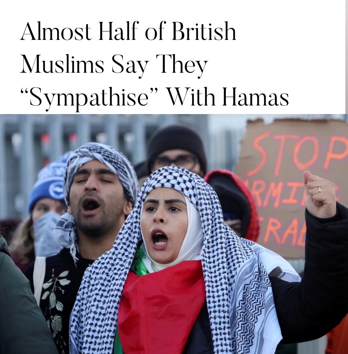 If you sympathize with Hamas, you are a TERRORIST.
