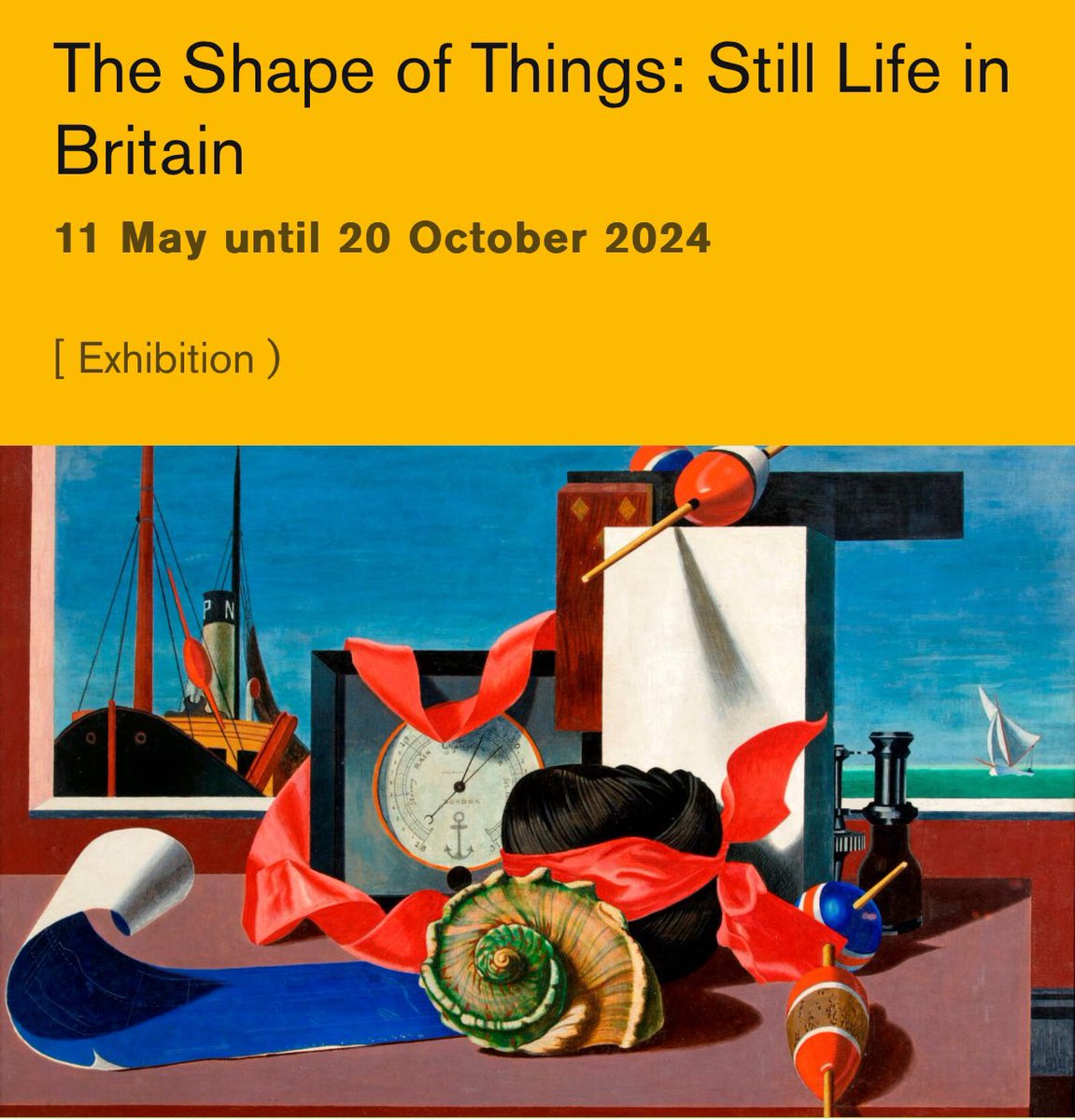 The first major exhibition to explore British still life. <a href="/PallantGallery/">Pallant House Gallery</a> 

pallant.org.uk/whats-on/the-s…

#chichester #britishart