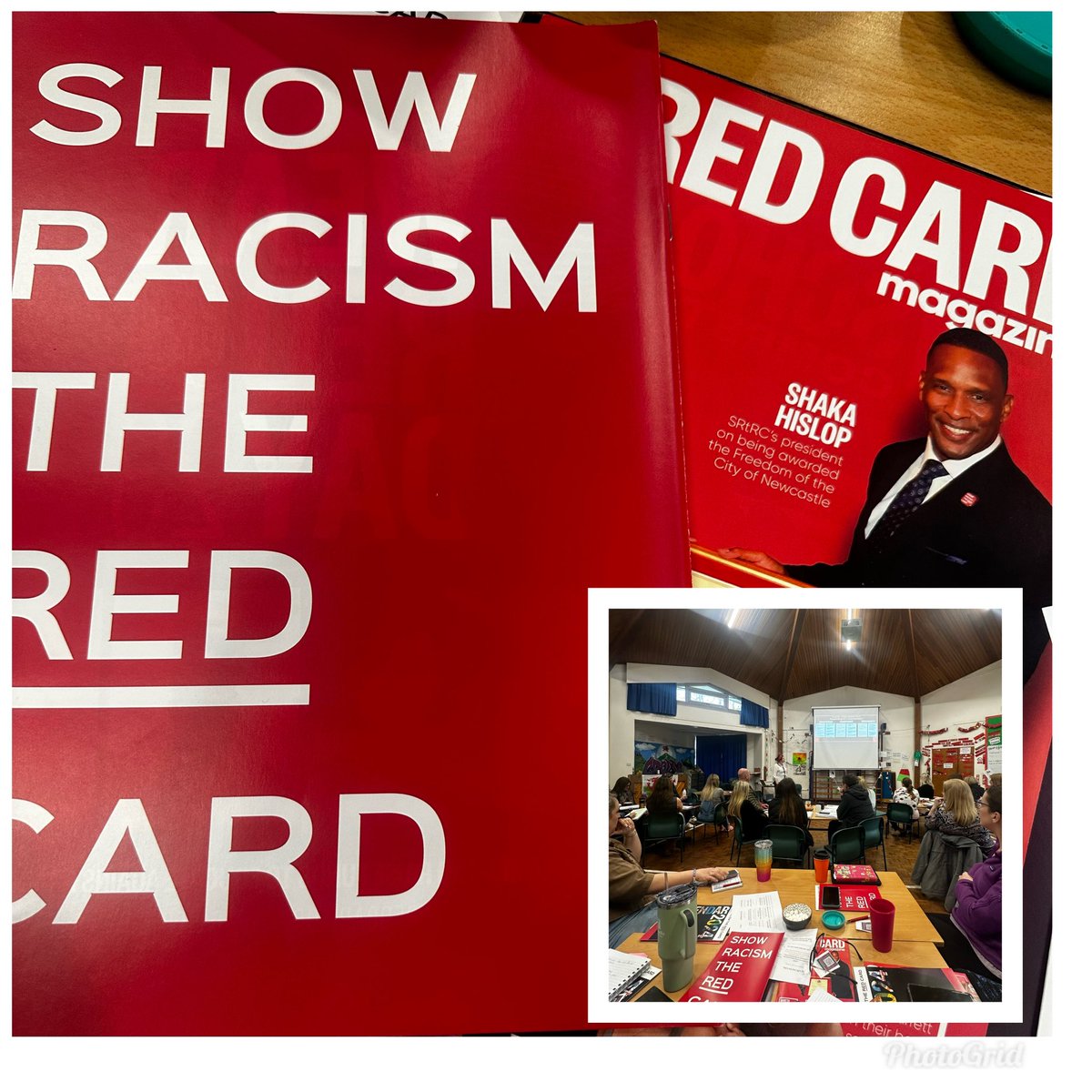 Excellent staff training this morning with @theredcardwales #ShowRacismtheRedCard