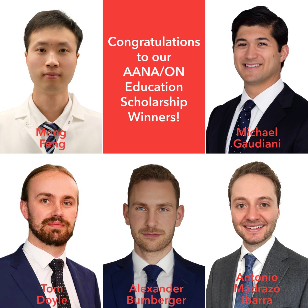 Congratulations to our 5 grant winners! The #education #scholarships were awarded to young #AANA members with a strong interest in #orthoregeneration. See you soon at the AANA Annual Meeting in Boston. #orthopedicsurgery #onfoundation @AANAORG @tom_r_doyle @amadrazoi