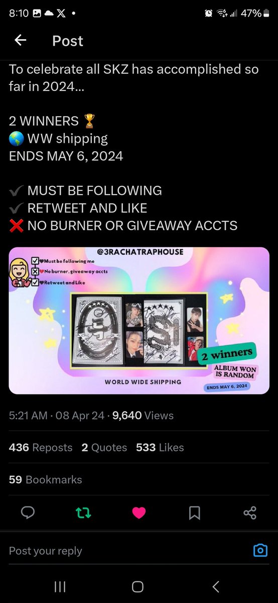 SaltyCocco's tweet photo. @3RACHAtraphouse Thank you for the giveaway! https://t.co/xbcTZ30paQ
