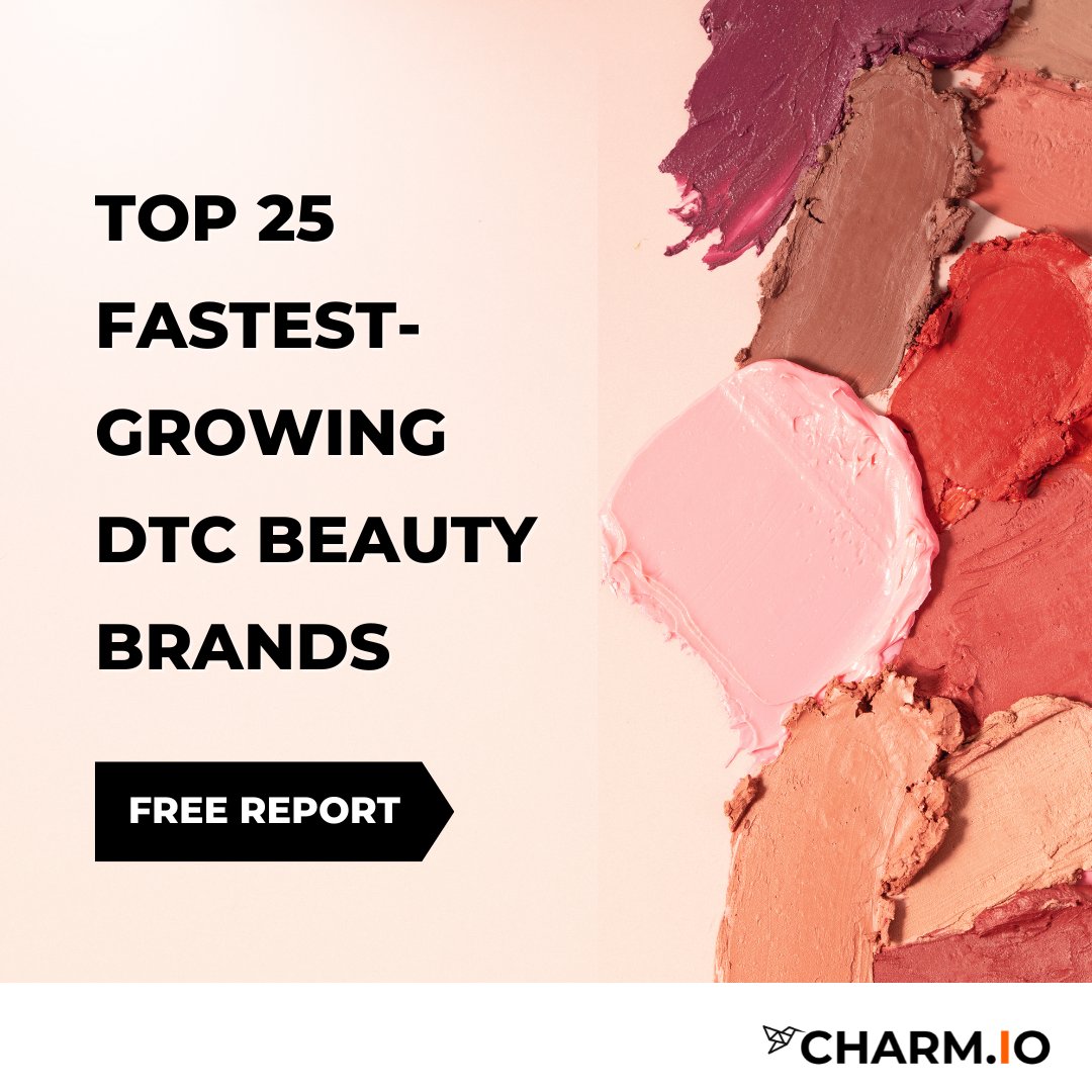 Discover the winning strategies of rapidly expanding #beauty brands. Uncover their success secrets in a complimentary report featuring insights from @Charm.io. Explore their monthly traffic, social media presence, advertising growth, and more. hubs.li/Q02rtQ1r0 #dtcbeauty