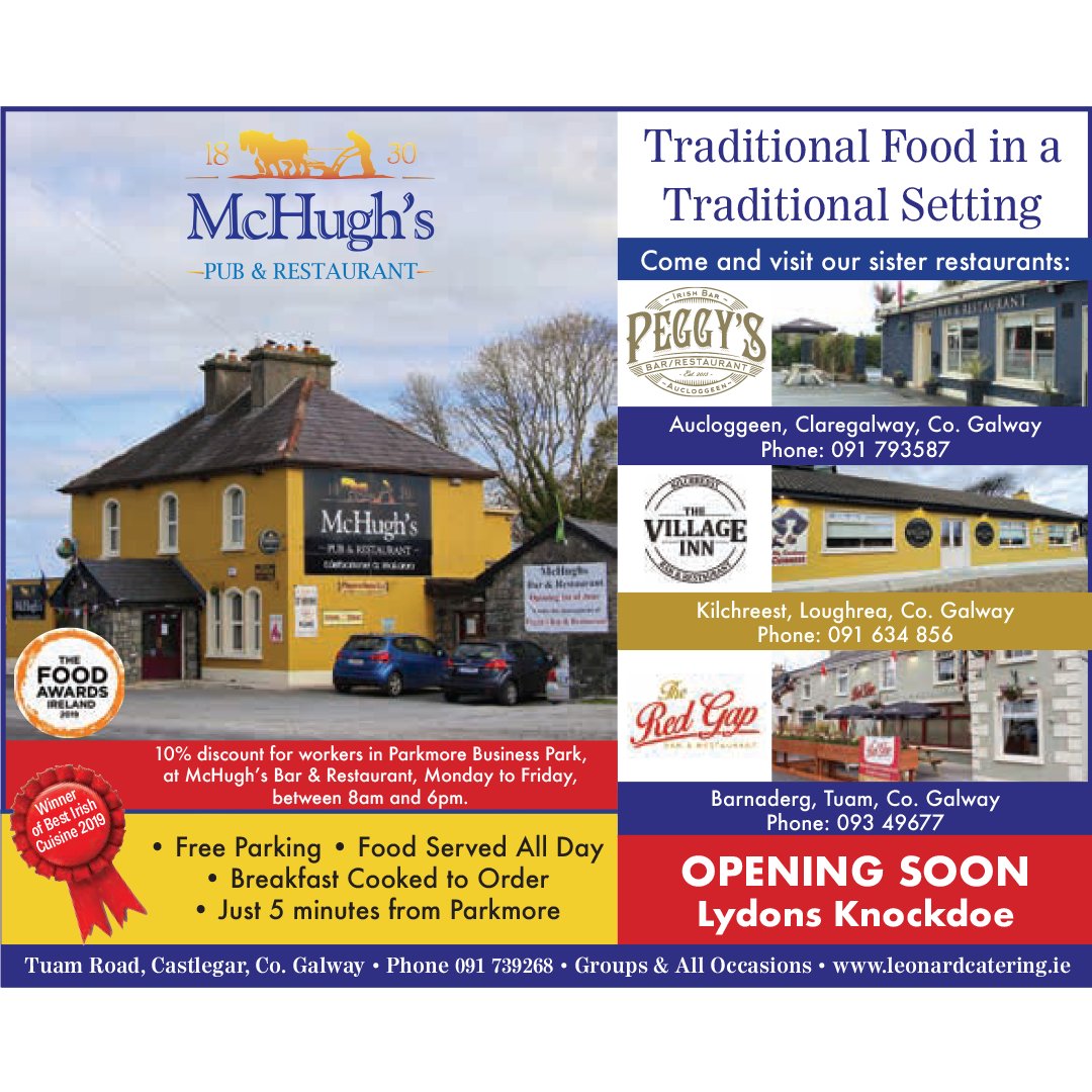 Food Glorious Food! 

Happy to have <a href="/LeonardCatering/">Leonard Catering LTD</a> on board to sponsor our Bet, played by the charismatic Kate Timothy! 

Leonard Catering are the forces behind a number of wonderful local establishments in Claregalway, Tuam, Loughrea, and Galway! Great food at great spots!