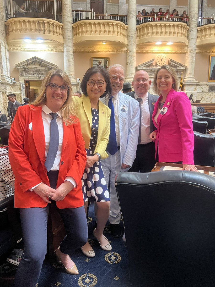 Ready for Sine Die. Dressed up to brighten up the People’s House on this last day of #MDGA2024.