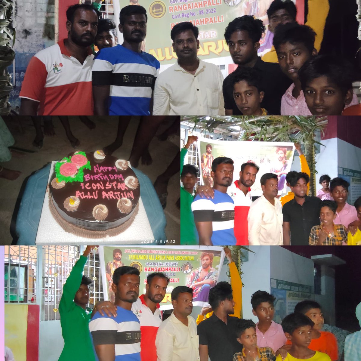Allu Arjun Birthday Celebrations TAMIL Nadu Allu Arjun Fans Association - Rangapalli #HappyBirthdayAlluArjun