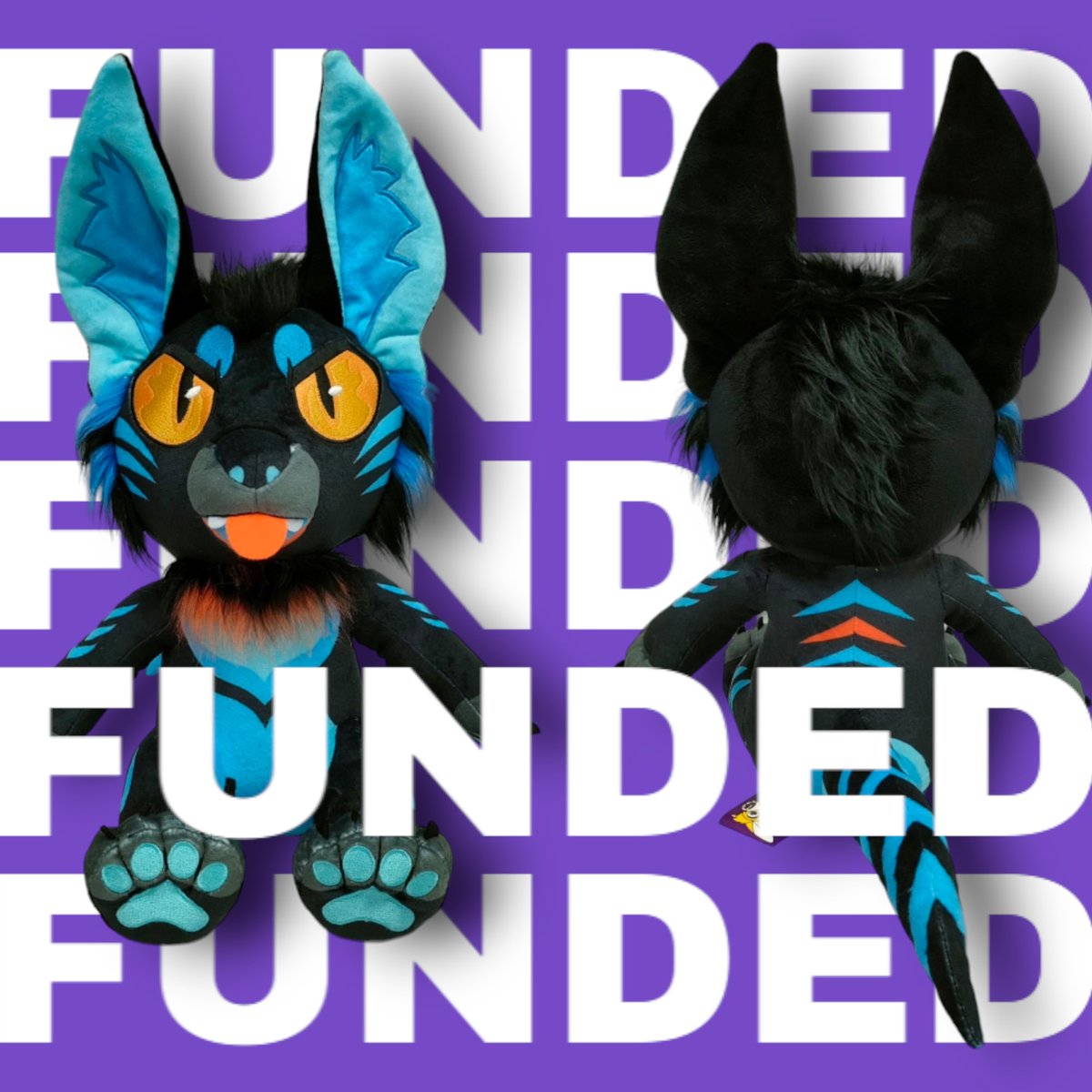 We have just funded 100 Raze plushies! Bulk production will start later this month! Only 35 left to preorder before there will be no more available! corgibeansshop.com/product/raze-p… #furry #furryplush #fursonaplush #furryfandom