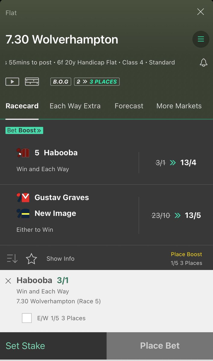 Napzoftheday's tweet photo. Had 1.5 Points on Habooba

Finished strongly over C&amp;D a couple weeks ago. Oisin Murphy booked and running of the same very good mark. 

Feel 3/1 is very good value. https://t.co/LI9SEunJID