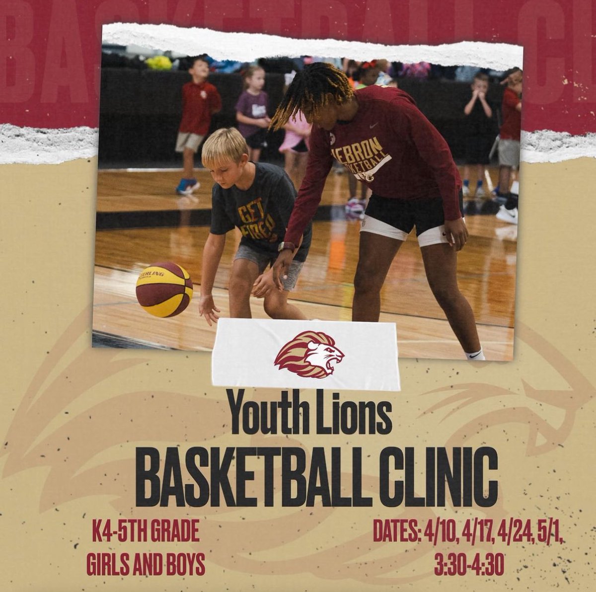 Sign up’s are open for our Basketball Clinic starting this Wednesday. hebronathletics.org Click on “inside athletics”, then Youth Lions Community Sports. 🏀