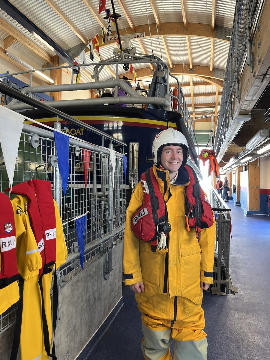 Visitors also got put through their paces in a timed challenge to get into the gear needed for a lifeboat outing - I certainly didn’t set any records for a speedy change!