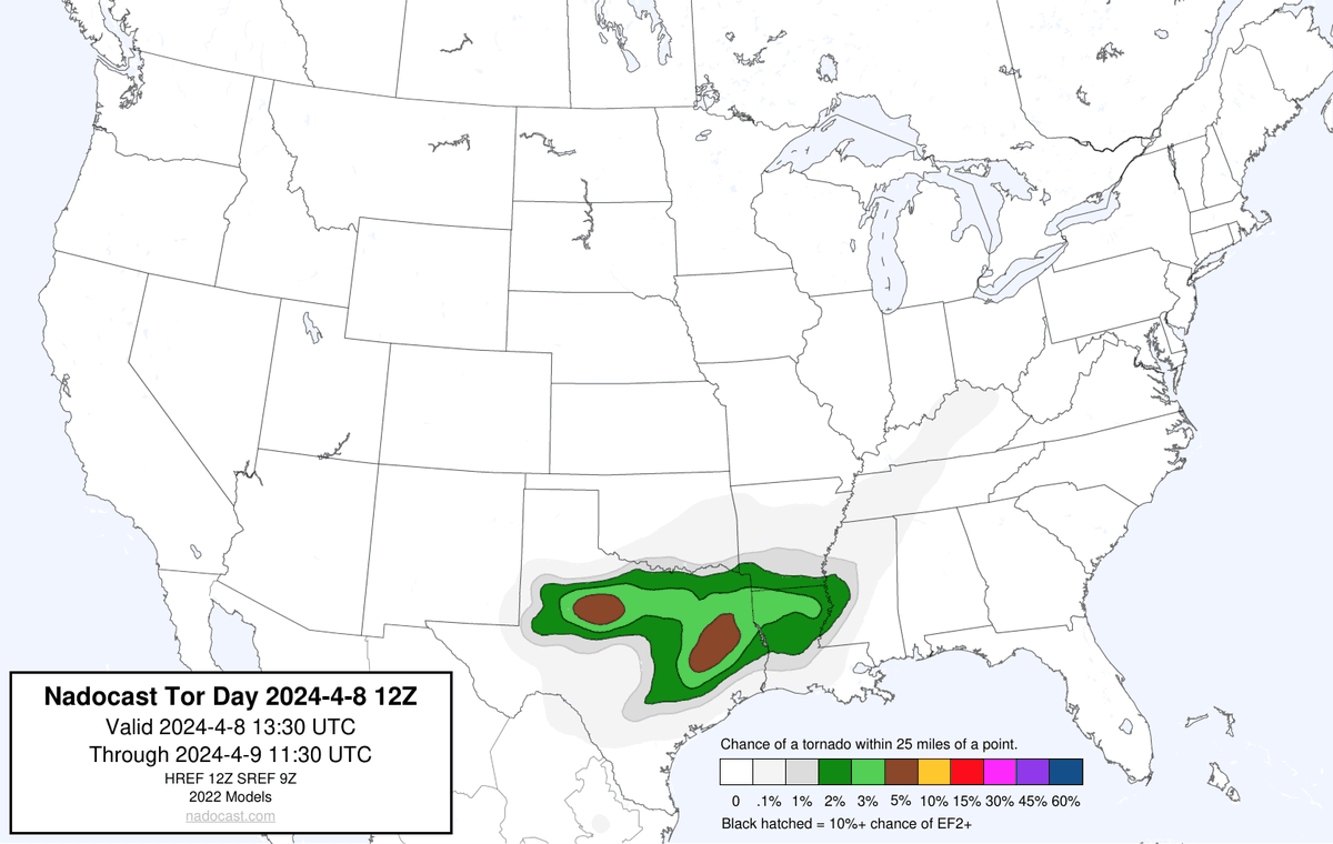 12Z Day Tornado Forecast (New New 2022 Models)