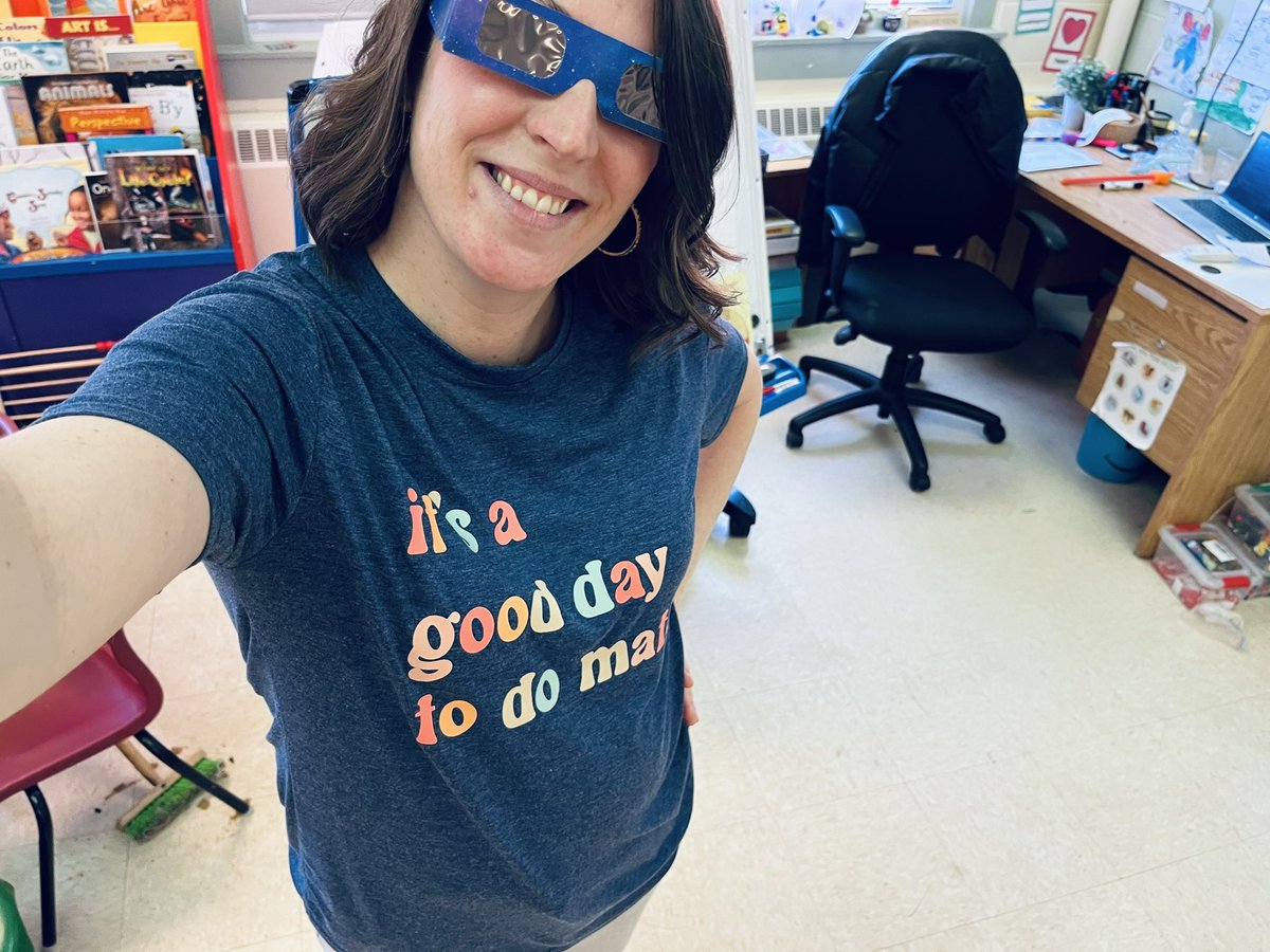 @GlooscapS The excitement of Math Week will not be eclipsed today! #teacherjokes Today, and every day, is a good day to do math! @AVRCE_NS #elementarymath #math #gesmathweek