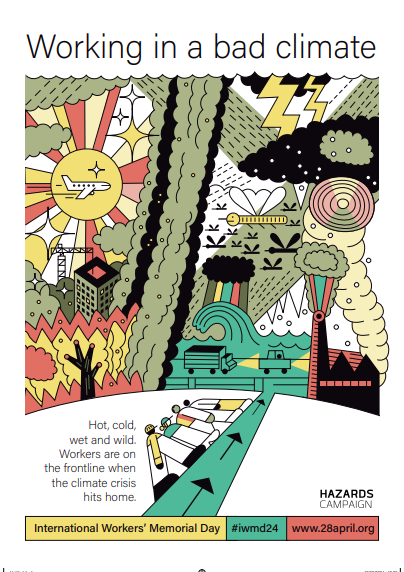 April 25th 6-8 pm at the Working Class Movement Library Unveilling of window dedicated to workers who have died from Covid and IWMD climate discussion Register to attend.  eventbrite.co.uk/e/the-climate-…