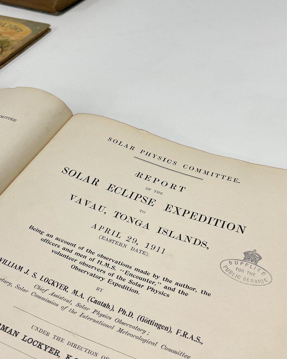 In celebration of today’s solar eclipse, we’re sharing some spectacular images from a report of a solar eclipse expedition to Vava’u, Tonga Islands, in 1911 🏝️ ☀️ #SolarEclipse2024 #expedition #photography #instruments #ucd #specialcollections #books #rarebooks #library