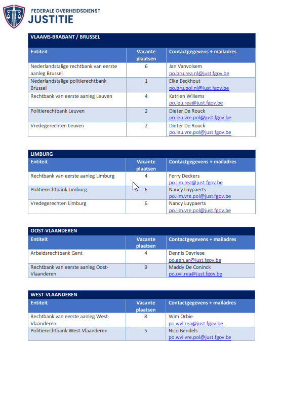 jurinfo_eric's tweet photo. Interessante vacatures voor jobstudenten bij Justitie