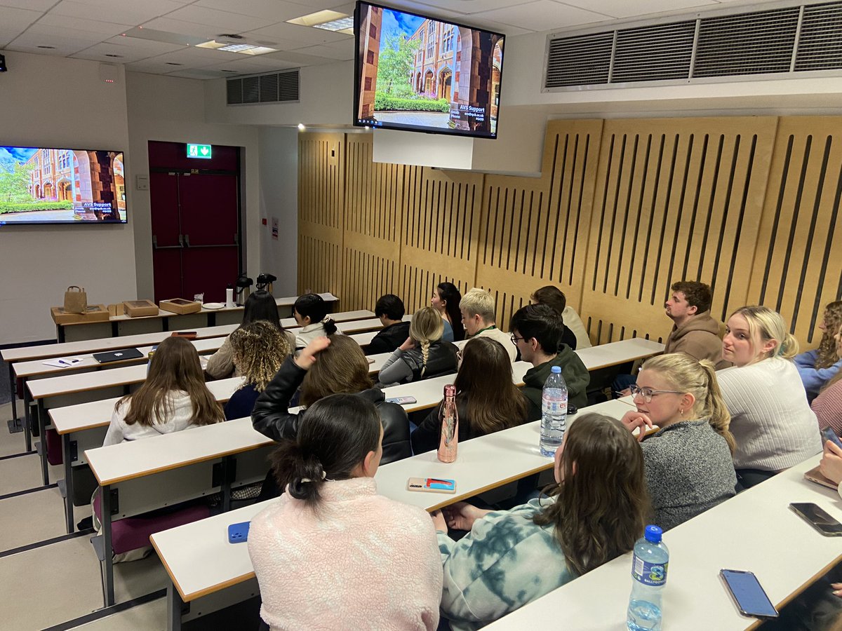 We had a brilliant series of talks today from @pharmacyatQUB Pharmacy (MPharm) graduates highlighting to our students how their degree supported them for a successful role within the Pharmaceutical Industry.