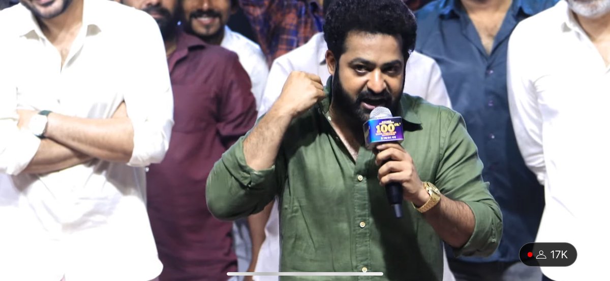 ONLY UPWARDS & ONWARDS 🐯🔥 We gonna RULE THE WORLD 🐯🔥 My MAN CONFIDENCE 🥵🔥🔥 #Devara @DevaraMovie #JrNTR #NTRatTilluSquareEvent @tarak9999