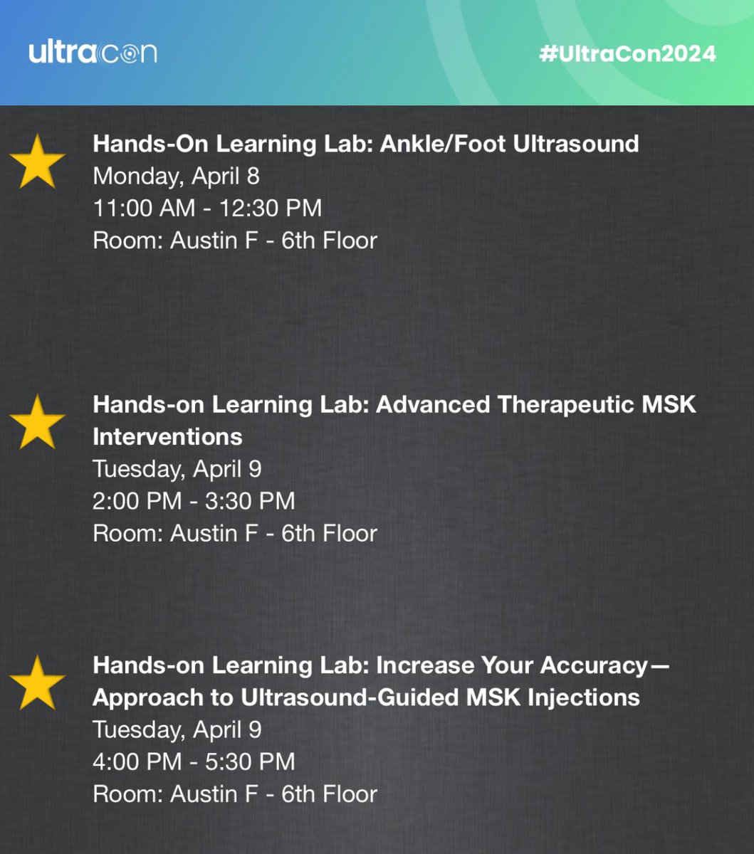 Zachary Stewart (@zachstewartmd) on Twitter photo If at #UltraCon2024, come attend one of these sessions that I will be proctoring today and tomorrow! Though I love all aspects of MSK US, foot/ankle and interventions are two of my favorite topics. ā¦<a href="/MGHImaging/">Mass General Imaging</a>ā© ā¦<a href="/AIUMultrasound/">AIUM Ultrasound</a>ā© ā¦ā¦<a href="/cristy_french/">Cristy French, MD</a>ā© If at #UltraCon2024, come attend one of these sessions that I will be proctoring today and tomorrow! Though I love all aspects of MSK US, foot/ankle and interventions are two of my favorite topics. ā¦<a href="/MGHImaging/">Mass General Imaging</a>ā© ā¦<a href="/AIUMultrasound/">AIUM Ultrasound</a>ā© ā¦ā¦<a href="/cristy_french/">Cristy French, MD</a>ā©