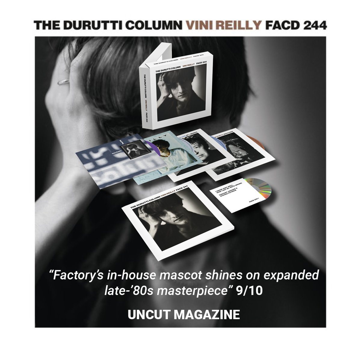 Brilliant 9/10 review from @uncutmagazine for the 35th-anniversary edition of Vini Reilly. Read the full review in their latest issue out now. ⭐️ Vini Reilly is released on 20th April, pre-order your copy: thedurutticolumn.lnk.to/vinireillytw #uncutmagazine #vinireilly #durutticolumn