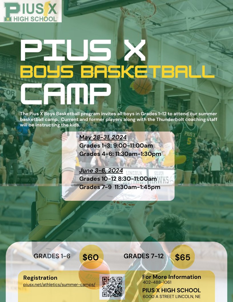 Pius X Boys Basketball (@PIUSX_BBALL) on Twitter photo 2024-04-08 15:18:57