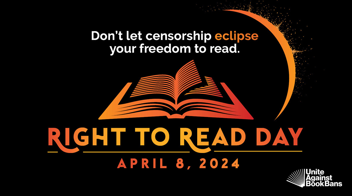 This #RightToReadDay, don't let censorship #eclipse your freedom to read! From contacting decision makers to reporting censorship to getting involved with your local library, there's a way for EVERYONE to take action today. bit.lyRightToReadDay #NationalLibraryWeek