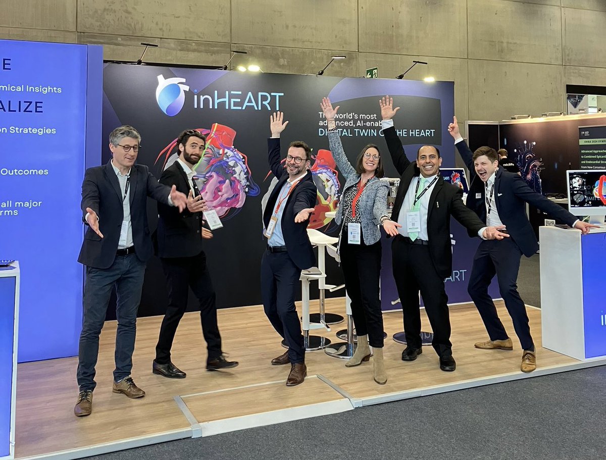 Busy opening day for inHEART at EHRA 2024 in Berlin! Stop by our booth for coffee and to learn how image-guided ablations are transforming EP! #EHRA2024 #epeeps