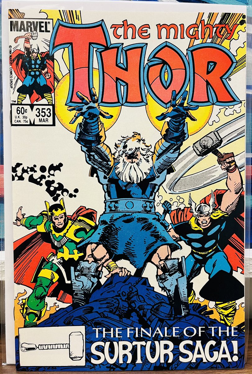 Thor #353 (1985) A lot of work from Walter Simonson. He wrote, penciled and inked. @1JohnLivesay @aaronlopresti @Marvelman76 @OneBigMarvel @ClassicMarvel_ @Classiccomicpa1