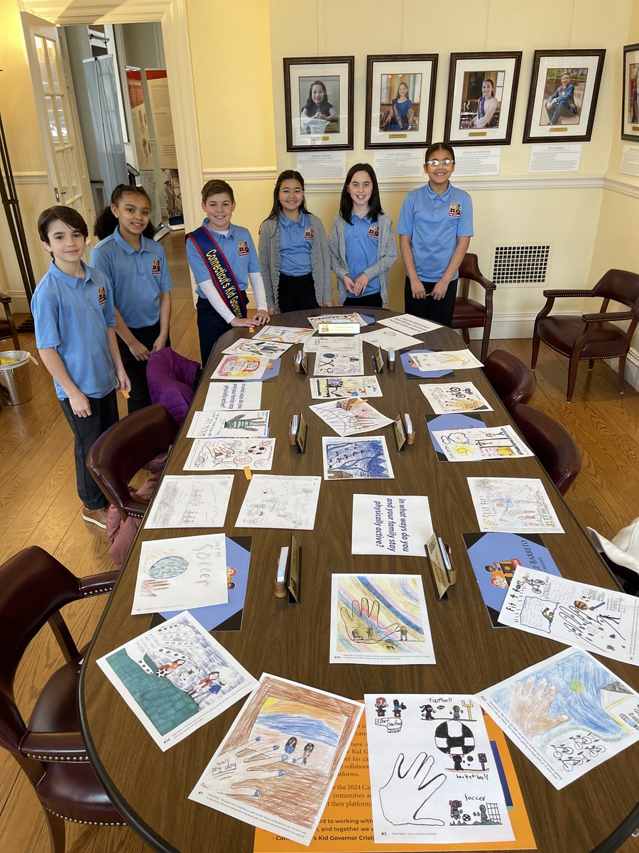 On Saturday, CT Kid Governor and his Cabinet Members had their monthly meeting where they discussed how they are executing their platforms. They also reviewed the poster contest submissions. #GettingFit4Fun #PosterContest #CtKidGovernor