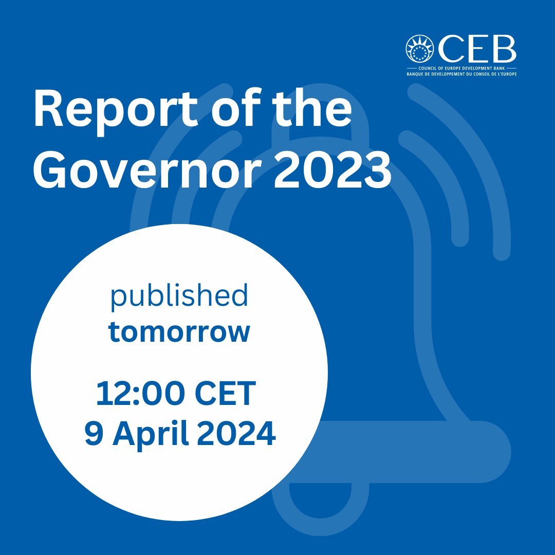 🔜 Our Report of the Governor is coming out tomorrow❗

👀 Watch this space...

#CEB #SocialInvestment #ForPeopleForPlanet