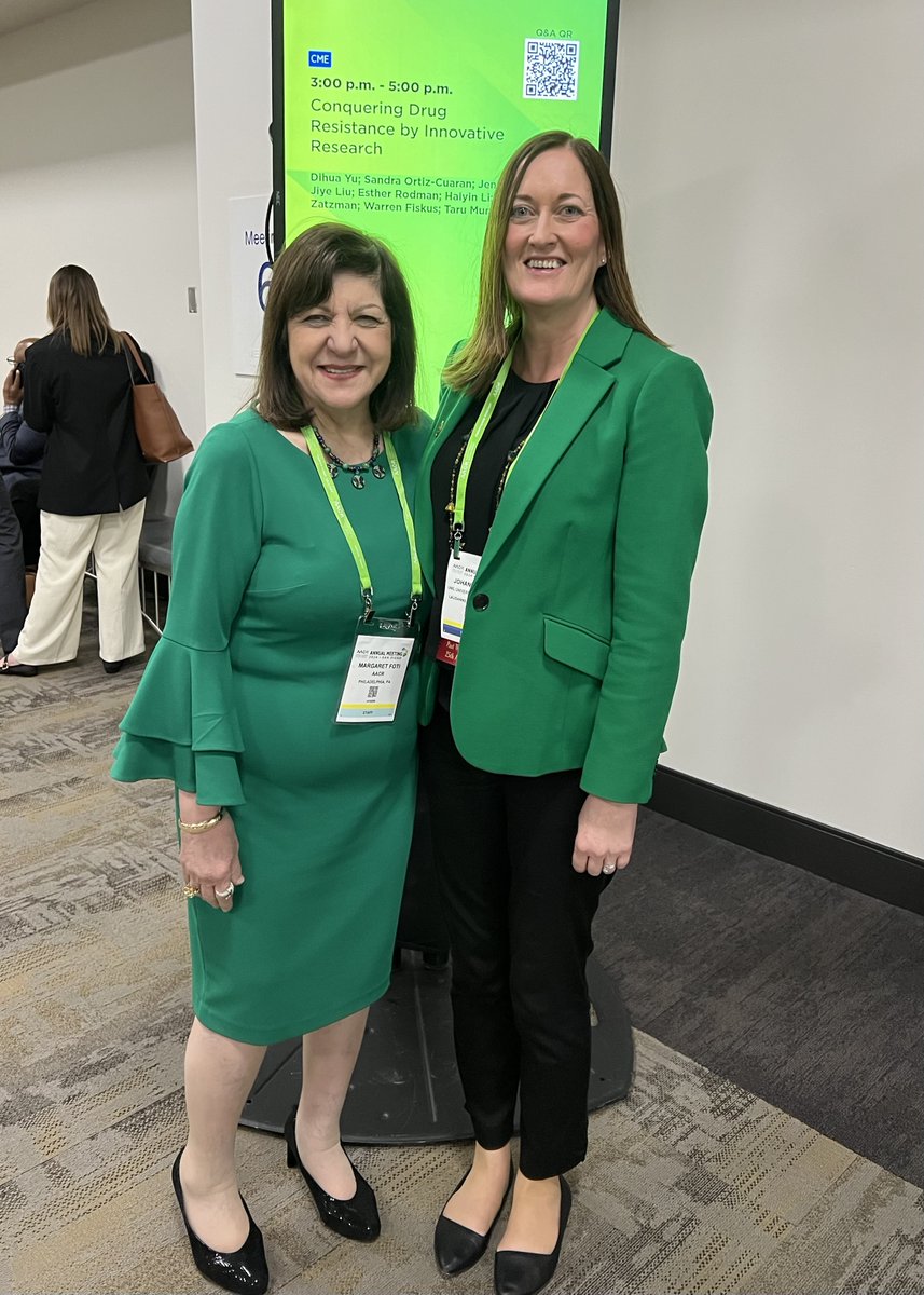 Thank you to everyone at @AACR, to amazing friends & colleagues, for these wonderful days of celebration & science at #AACR24!! #AACR is a #global #community and its an honor to share the mission to fight for cancer research and for patients everywhere #WomeninCancerResearch 💚