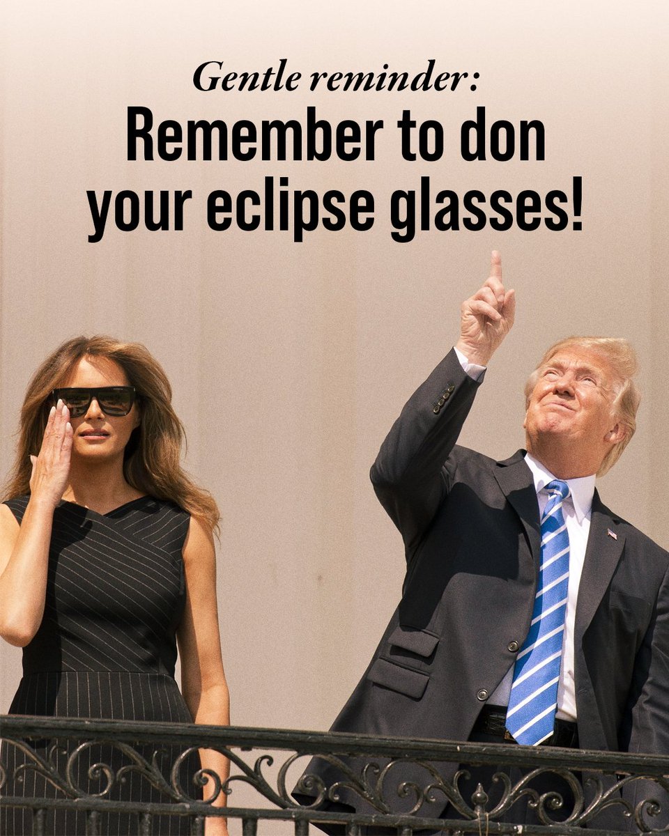 🗓️ @NOAA & @NASA are holding events on the National Mall and throughout the path of today's solar eclipse. A gentle reminder: Always wear protection when looking toward the sun and be sure to don your eclipse glasses during the solar eclipse!