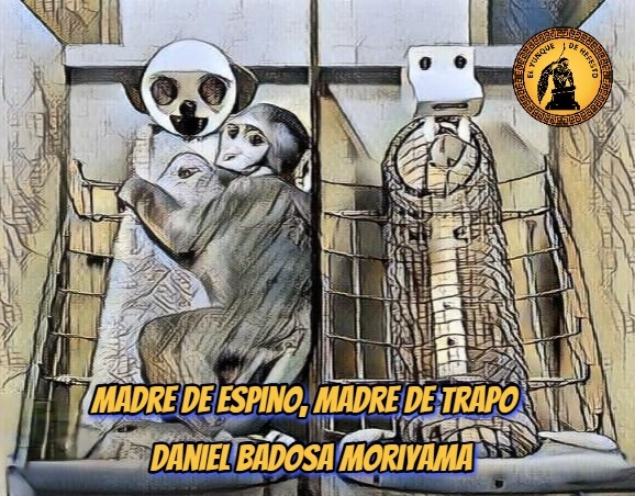 'Me llaman cruel, me llaman monstruo. Pero así es como se ejecuta la ciencia. Así es como avanza la humanidad' Hoy, @danbamo nos trae: Madre de espino, madre de trapo elyunquedehefesto.com/madre-de-espin… #relatos #maternidad #premioliterario #experimentos #experimentoharlow #yunqueliterario