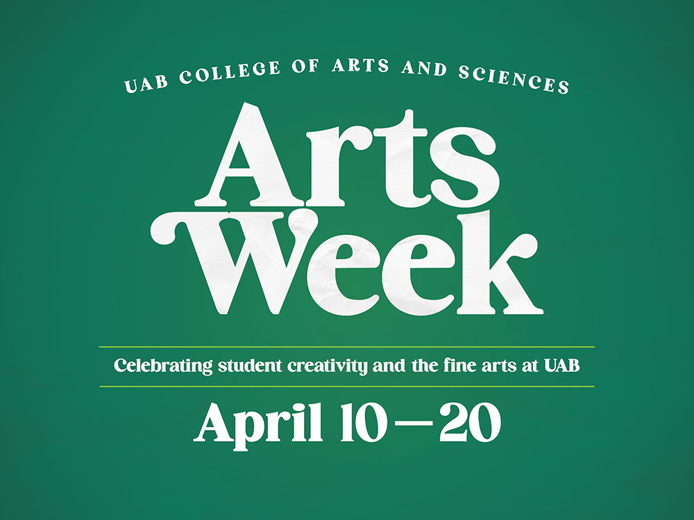 📆 Mark your calendars! UAB Arts Week 2024 is set for April 10-20 go.uab.edu/3xavXPo