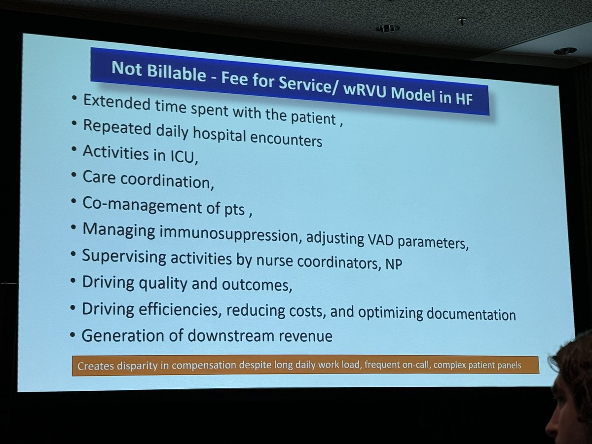 Here are factors that create disparity in compensation for HF cardiologists. The “non-billables.” #ACC24 @BiykemB